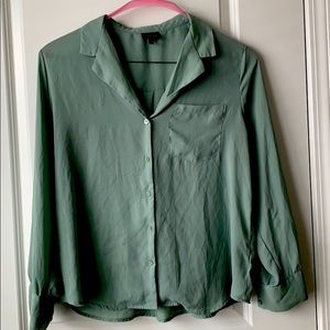 Cute blouse! Aloe Green! EUC